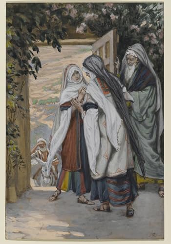 Cuadro la Visitazione di Jacques YIMACBJXX para cubrir paredes vacías con arte en lienzo de 60x90
