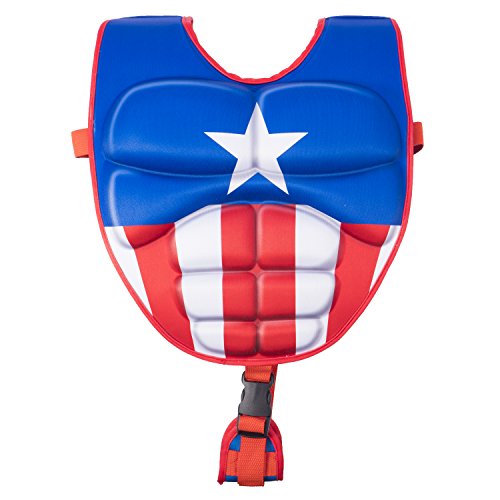 SwimWays Scultped Captain America Swim Vest, Medium/Large