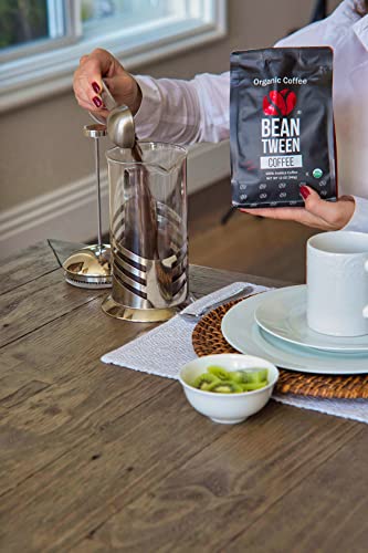 Beantween Coffee - Organic Espresso Roast Whole Bean Of 100% Arabica Coffee, Mold-Free, Single Origin, Low Acid, Kosher, Woman-Owned, 12Oz Bag #TOP6