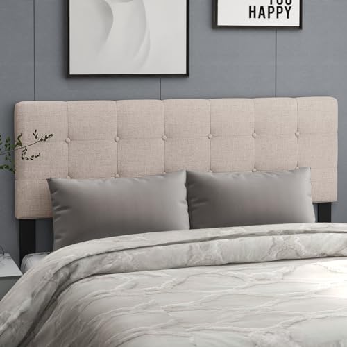 Giantex GT10406GR-HU Linen Upholstered Headboard thumb #6