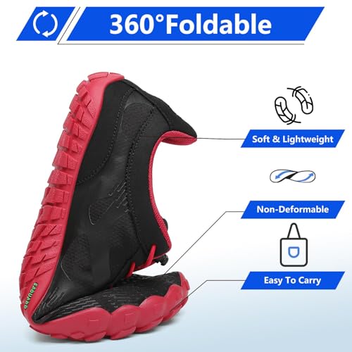 Image of SAGUARO Womens Mens Barefoot Shoes Minimalist Trail Runner Wide Toe Box Zero Drop Outdoor Cross Training Shoe