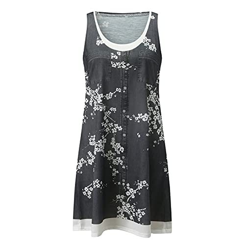 Robe imprimée fleurs avec option sans manches et manches courtes - 5