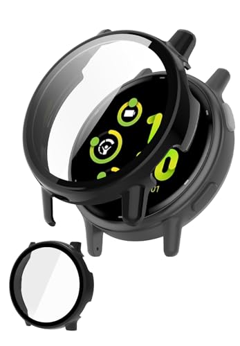 GARMIN vivoactive 5�Ή��P�[�X �t���ی십���K���X�t�� �K�[�~�� vivoactive 5 �Ή� �v���e�N�^�[�J�o�[ PC�f��+���{���Ɏq�f�ދ����K���X ��̌^ �ϏՌ� �����^ �y�� �w��h�~ vivoactive 5 �p �t���ی�J�o�[