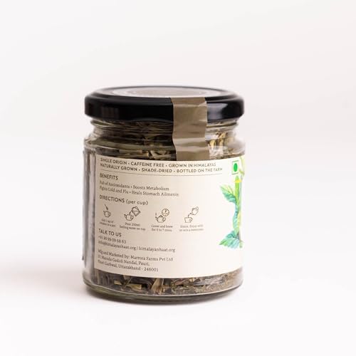 Image of Himalayan Haat Peppermint & Lemongrass Infusion - Caffeine-Free Herbal Tea Blend | Boosts Metabolism, Fights Cold & Flu, Aids Digestion | 30g
