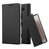 Cadorabo Book Case Compatible with Nokia Lumia 950 in Classy Black - with Magnetic Closure, Stand Function and Card Slot - Wallet Etui Cover Pouch PU Leather Flip