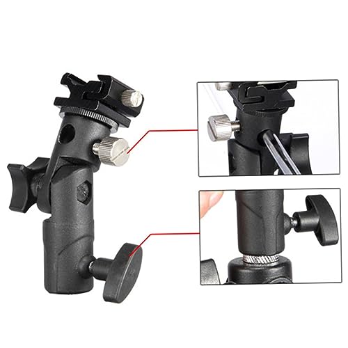 Soporte para flash de zapata y paraguas DOITOOL compatible con cámaras y estudio, pack de 2 7