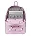 JanSport Superbreak Plus FX Backpack - Work, Travel, or Laptop Bag with Water Bottle Pocket - Pink Ice Cherry Emb