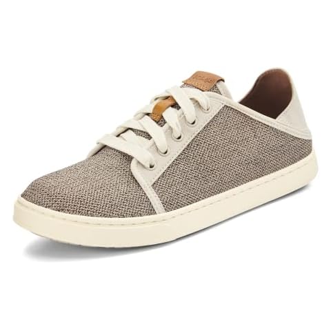 OLUKAI Pehuea Li Women's Slip On Sneakers, Casual Everyday Shoes with Drop-in Heel & Breathable Mesh Design, Lightweight & All-Day Comfort, Tapa/Tapa, 7 Cover