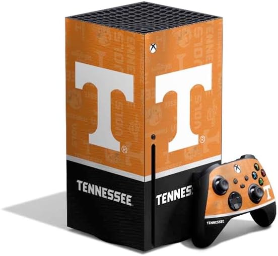 Skinit Decal Gaming Skin Compatible with Xbox Series X Bundle - Officially Licensed University of Tennessee Split Jersey Design