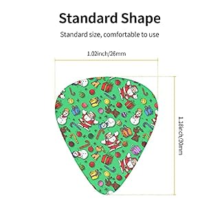 Médiators pour guitare Noël Père Noël Bonhommes de neige Pics de basse de qualité supérieure pour guitare électrique et… - Les Beatles, Paul McCartney, John Lennon, RIngo Starr, George Harrison Médiators pour guitare Noël Père Noël Bonhommes de neige Pics de basse de qualité supérieure pour guitare électrique et… – Image 4