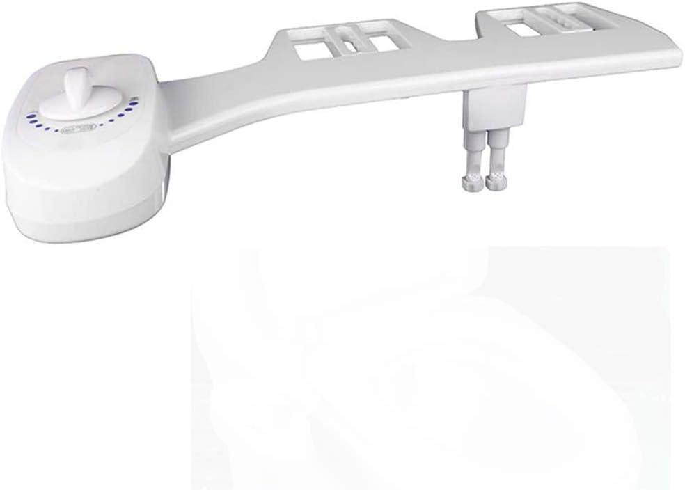 Unique WElinks ABS Non-Electric Bidet for Toilet, Self Cleaning Dual Nozzle Bidet Attachment Fresh Water Spray Bidet Mechanical Water Toilet Bidet Sprayer kit with Pressure Control, Easy to Install