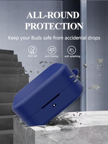 Coque CMF by Nothing Buds protection intégrale silicone souple bleu