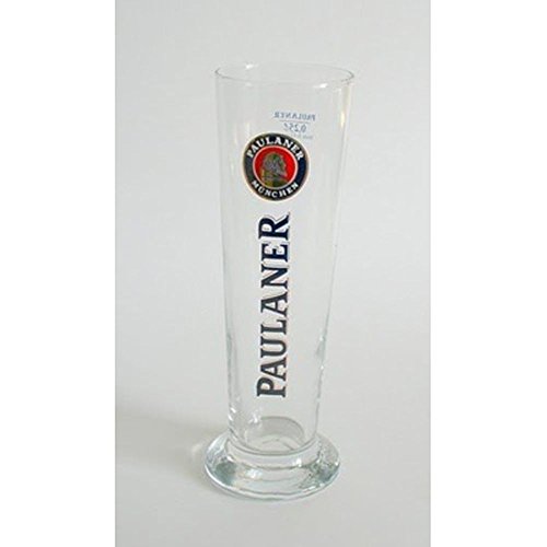 Lote de 6 vasos de cerveza Paulaner, 25 cl