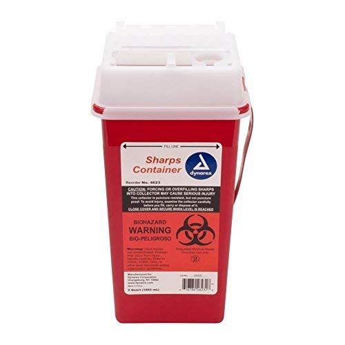 Buy Medical 2 Quart Sharps Container Needle Disposal Online at