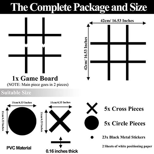 Magnetic Tic Tac Toe Wall-Mount Game, Wall Art For Kids Room, Playroom Wall Decor For Boys & Adults(Pvc) #TOP1