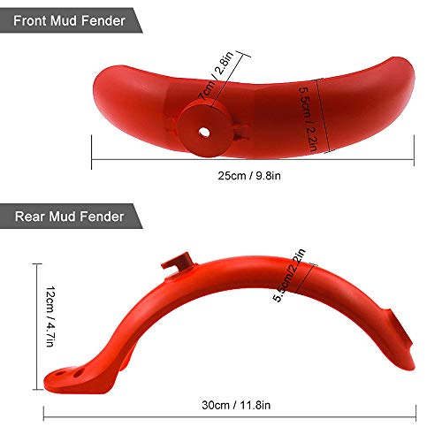 Scooter Fenders, Romacci Conjunto de guarda-lamas dianteiro traseiro pára-lama do pára-lama do pára-