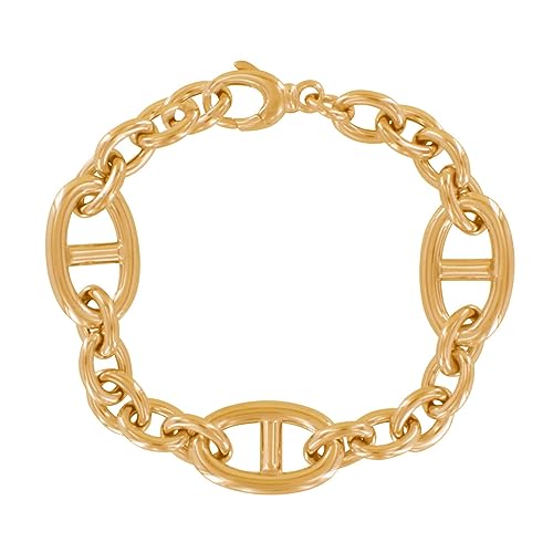 Bracelet Plaqué Or Maillons Marin de Haute Qualité pour un Style Chic