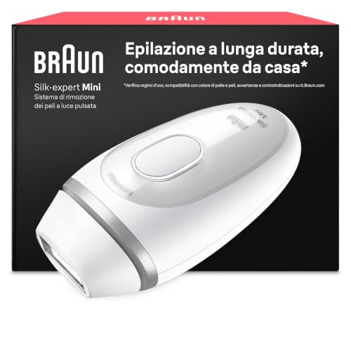 Braun Silk·expert Mini 1 Epilatore Luce Pulsata, Depilatore Corpo Donna, Alternativa All'Epilazione Laser Peli Donna, Epilazione a Casa, Luce Pulsata Braun, Idea Regalo, PL1100