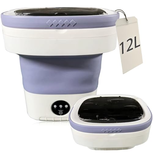 Ultimate Portable Washing Machine，mini washing machine，12L Large Capacity Foldable Washing Machine and Spin Dryer,Baby Laundry Machine for Apartments,Small Clothes, Baby Clothes,Socks,Pet Supplies