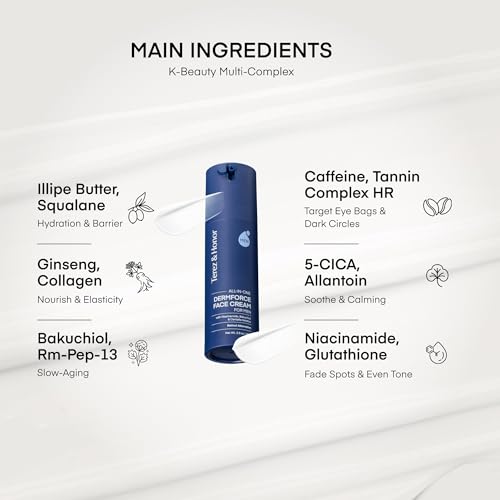 TEREZ & HONOR 6-in-1 Face Cream for Men: Korean DermForce Anti-Aging Moisturizer with Niacinamide, Bakuchiol & 5-CICA – Hydrates, Smooths & Helps Reduce Wrinkles, Dark Circles & Eye Bags – 2.8 oz - Image 5