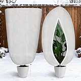 Jsdoin Housse Protection Hivernale Plantes Grand Format Anti Gel avec Fermeture Eclair Reu...