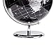 Exerz 20cm Globus - Englische Karte - Schüler-Globus - Mit Einem Metallfuß Pädagogisch/Geografisch/Dekoration - Lehrmaterial Globen - Durchmesser: 20cm (Metallisches Schwarz)