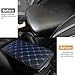 HZEL Car Center Console Cushion Pad, PU Leather Vehicle Armrest Protection Cover, Waterproof Automotive Interior Arm Rest Seat Box Mat Accessories, Universal for SUV, Sedan, Truck (Black/Blue)