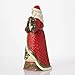 Enesco Jim Shore Heartwood Creek Santa Holding Poinsettia Garland Figurine, 12.2 Inch, Multicolor
