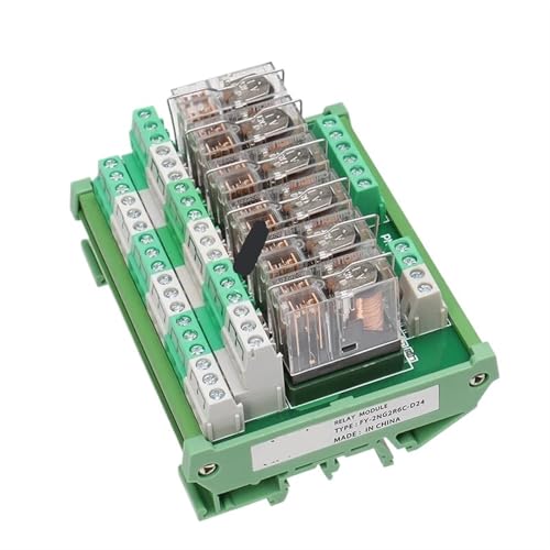 Módulo de relé de 6 canales para cuadros eléctricos PLC y circuitos de 24V