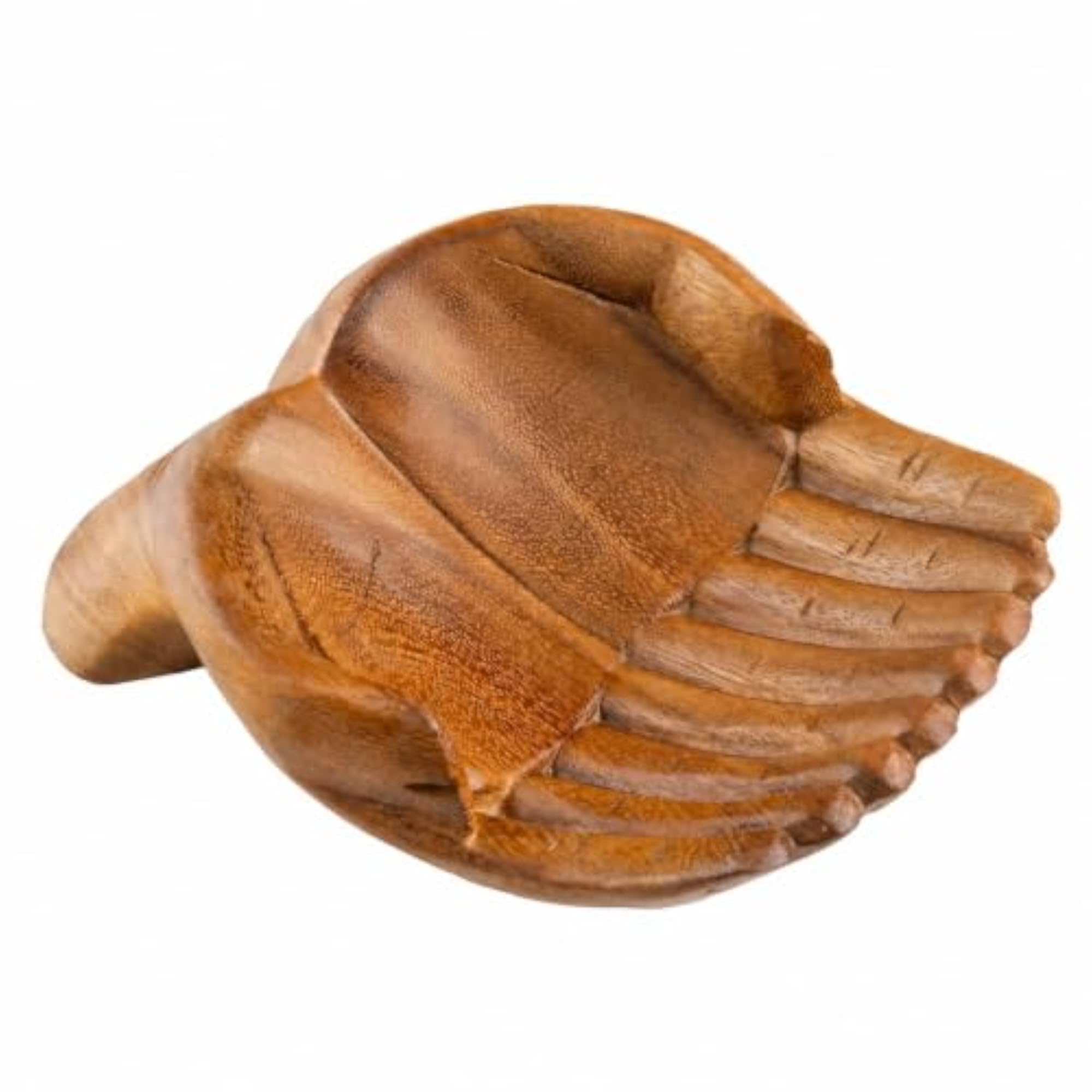Polished Buddha Hand Decorative Tray Artisan Catchall Dish