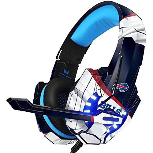 Skinit Decal Skin Compatible with BENGOO G9000 Gaming Headset - Officially Licensed NFL Buffalo Bills Design