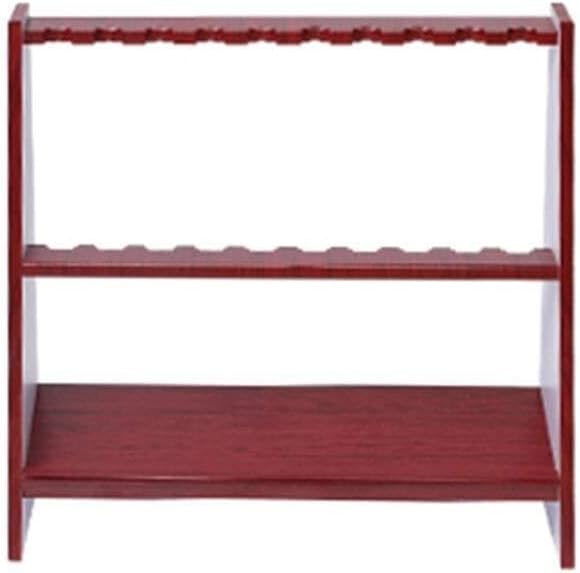 Wall-Mounted Pool Cue Rack - 10 Holes Billiard Stick Holder, Wooden Vertical Storage, Easy Install for Game Rooms & Billiard Centers, Durable Cue Organizer