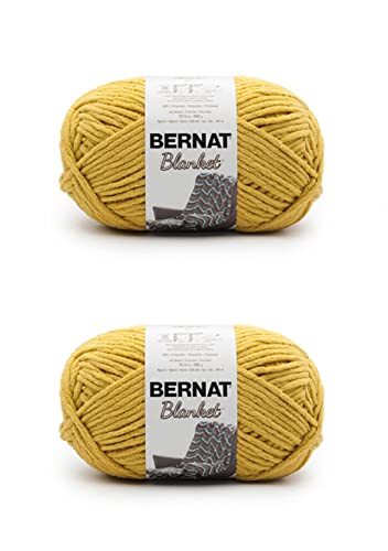 Image of Bernat Blanket Moss Yarn - 2 Pack of 300g /10.5oz - Polyester - 6 Super Bulky - 220 Yards - Knitting /Crochet
