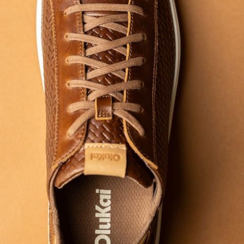 Image of OluKai Lae'ahi Li 'Ili Men's Waterproof Leather Sneaker, Versatile & Casual Everyday Shoe, All-Day Comfort & Support, Enhanced Grip & Traction
