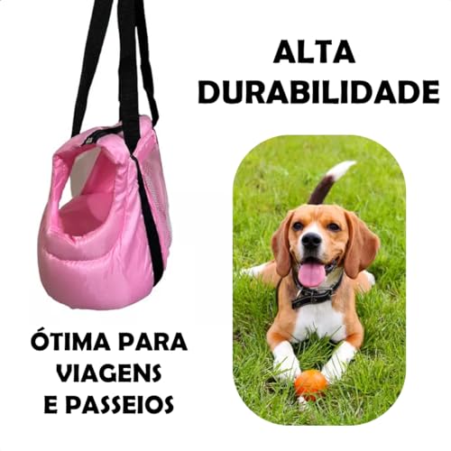Bolsa Para Transporte De Animais 40cm Pets Cães E Gatos Acolchoado De Pequeno Porte Até 6-7 Kg Coelh