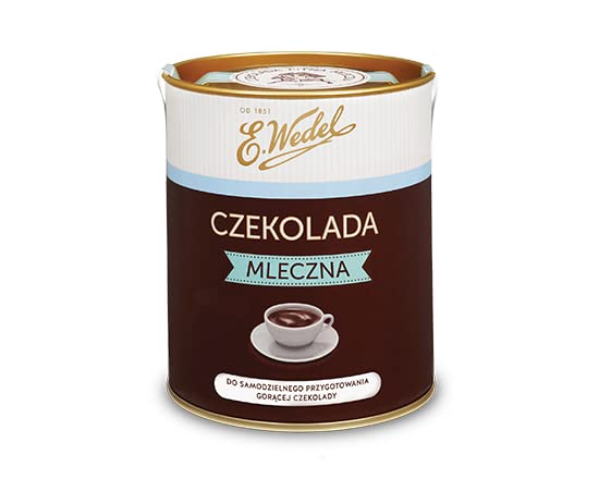15 x Czekolada mleczna do samodzielnego przygotowania gorącej czekolady 200 g E.Wedel