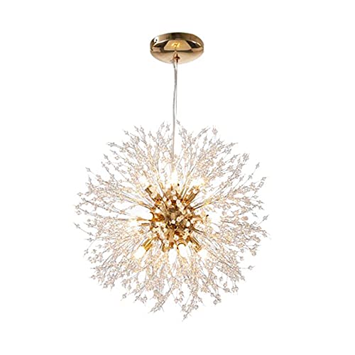 Lámpara colgante de cristal nórdica vintage para decoración de sala de estar 5