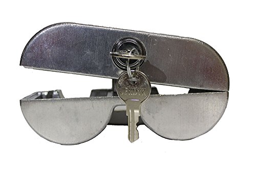 Jendyk Yokemk4-Ka Double Knob Tractor Air Brake Lock (Keyed Alike), 1 Pack, Anodized Silver #TOP1