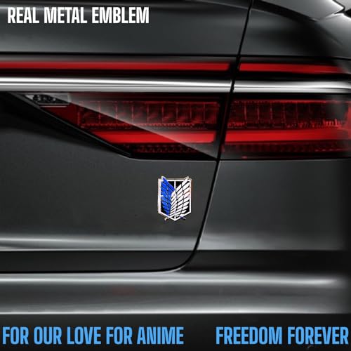 Image of Anime Metal Sticker Anime Emblem Anime Metal Sticker for car and Laptop for Phone (Wings of Freedom)