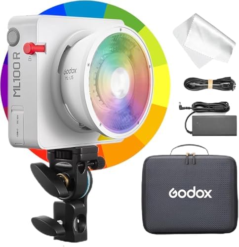 Godox ML100R Luz de Video LED RGB de Color Completo en Formato de...