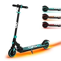 Gift Gadgets X2 Foldable Midnight Blue Electric Scooter for Ages 8-16 | 12.4 MPH, 150W Motor, Dual Braking System, Adjustable Height | Kids & Teenagers Electric Scooter, Lightweight Push Start Assist