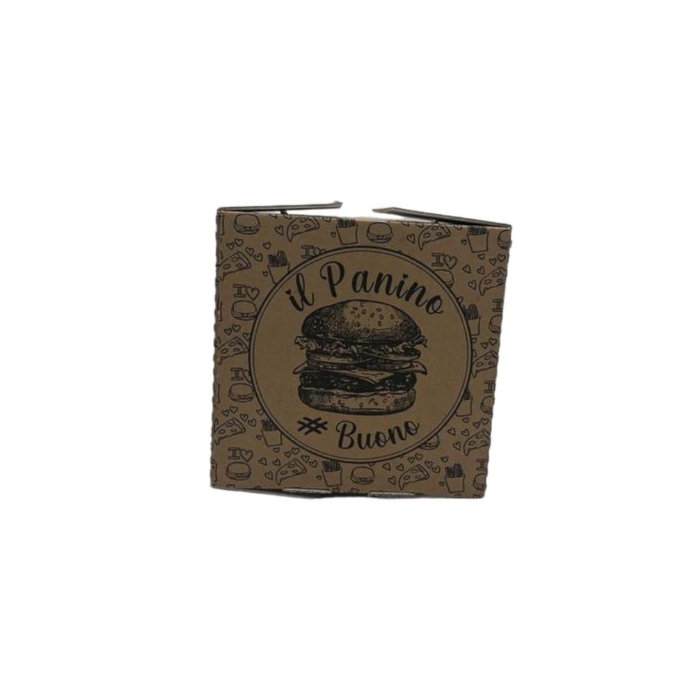 box burger 16x16 contenitore panino box humburger food delivery 100 pezzi cf carta