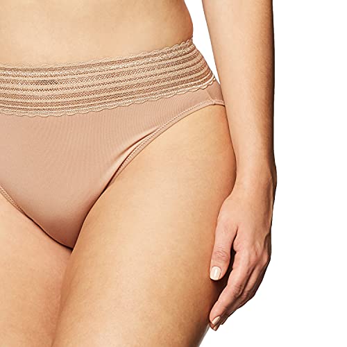 Image of Warner's Women's No Pinching, No Problem Dig-free Comfort Wait With Lace Microfiber Hipster 5609j