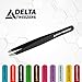 Delta Tweezer Eyebrow Tweezers for Women Facial Hair Pinzas Para Cejas Professional Stainless Steel Ingrown Facial Hair Removal Tweezer Men & Beauty & Personal Care Tools (1, Black)
