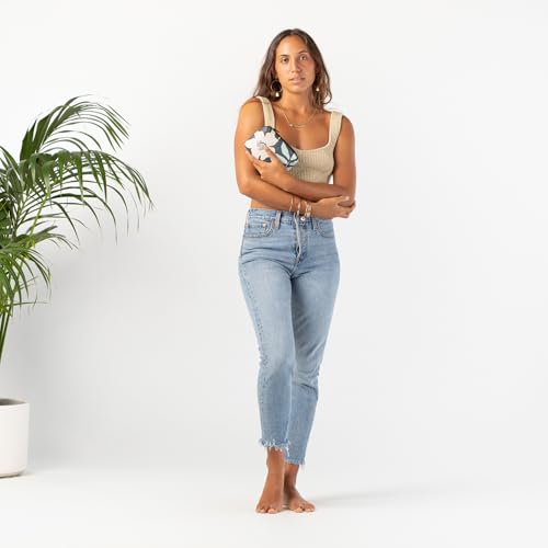 ALOHA Collection Mini Flora Pouch in Eve, Lightweight, Packable & Splash-Proof - Durable, Washable, & Reusable Makeup Pouch for Cosmetics. Keeps Essentials Organized. Easy to Clean. (6" x 3.75")3