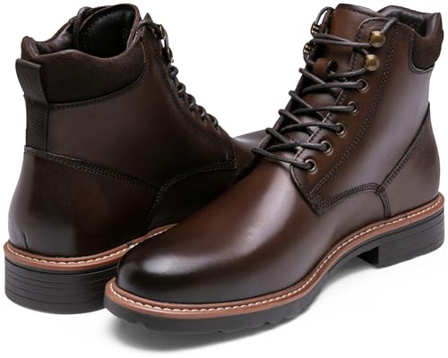 Jousen Mens Boots Chukka Dress Boots Premium Leather Cap Toe Casual Boots for Men4