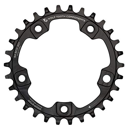 Wolf Tooth Components 94 mm BCD for 5-Bolt Cranks (32t, Drop-Stop A)