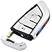 para BMW Carcasa de Llave de Tarjeta Inteligente 4 Botones Reemplazo de la Llave del Coche para BMW X5 X6 F15 X6 F16 G30 7 Series G11 X1 F48 F39