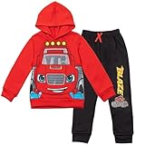 Blaze and the Monster Machines Toddler Boys Pullover Hoodie & Jogger Pants Red/Black 2T