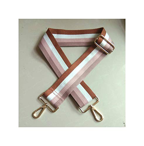 Nylonriemen Tasche Farbe Handtaschen Breiter Riemen Tasche Zubehör Griffe Verstellbarer Gürtel für Tasche 130Cm 8 5.0Cm-Metall Gold